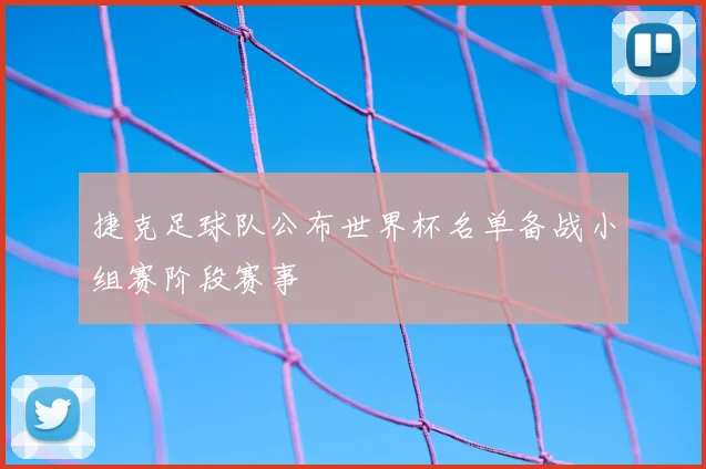 捷克足球队公布世界杯名单备战小组赛阶段赛事