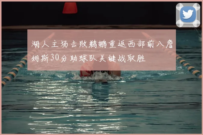 湖人主场击败鹈鹕重返西部前八詹姆斯30分助球队关键战取胜
